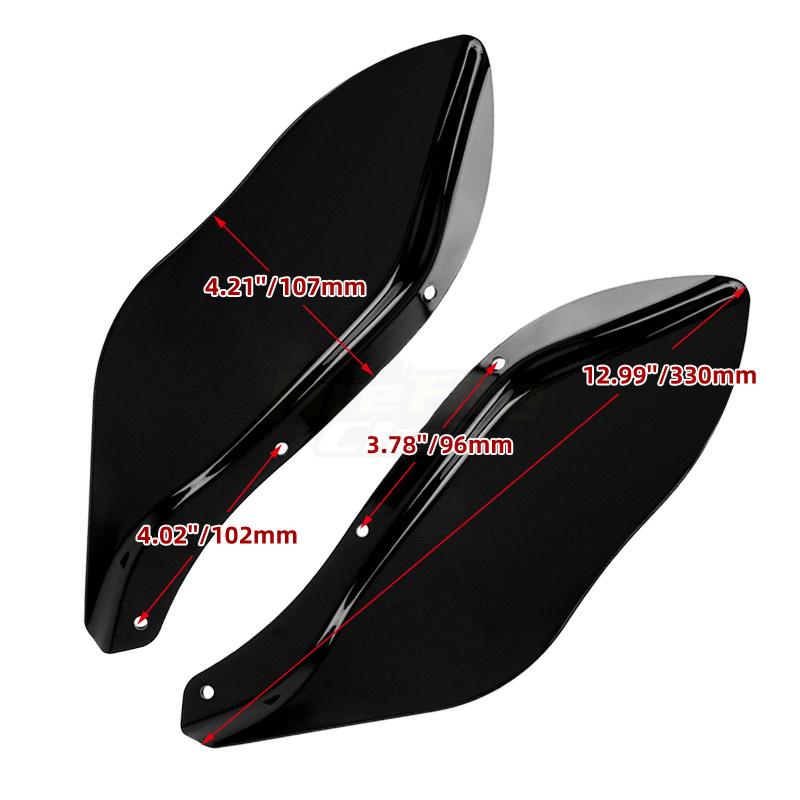 Déflecteurs D’air Pour Harley Davidson Electra Glide – Noir Fumé, 1996-2013
