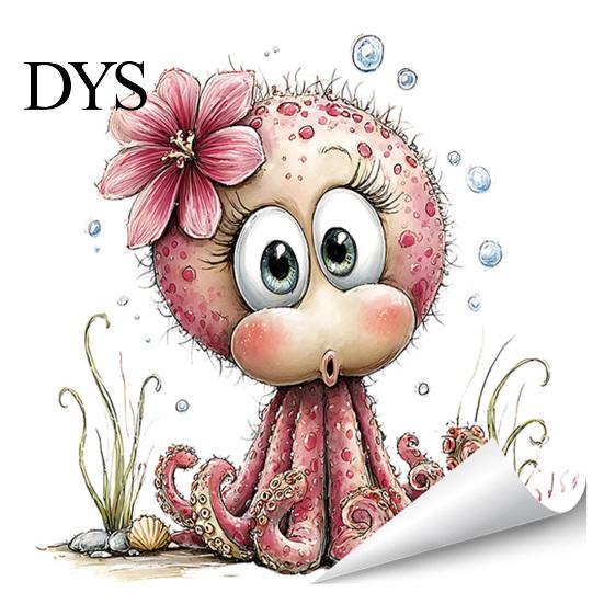 Repositionable Window Sticker under The Sea Mermaid Clings Ocean Animal Whale Turtle Octopus Static Cling Decal Seahorse Anti-Collision Glass