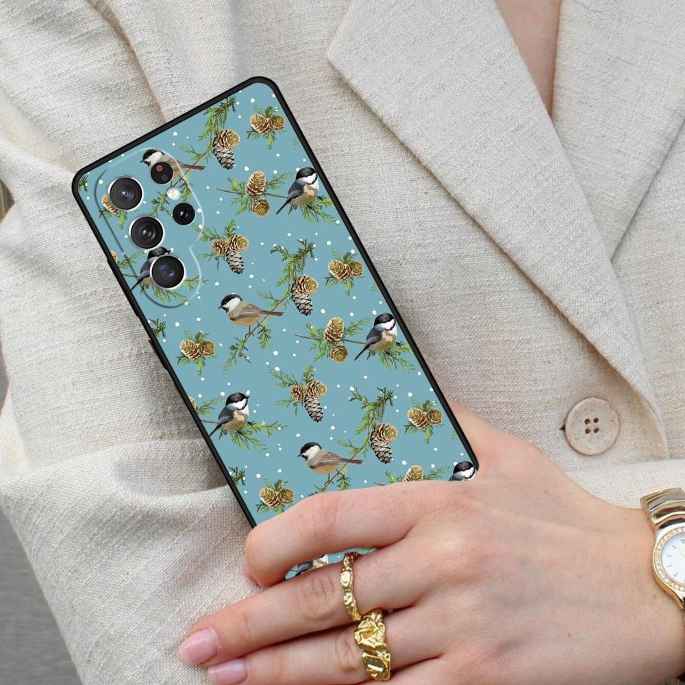 Garden Birds Cell Phone Case for Samsung Galaxy S26 Ultra S25 S24 S23 S22 S21 S20 Note10 Cover
