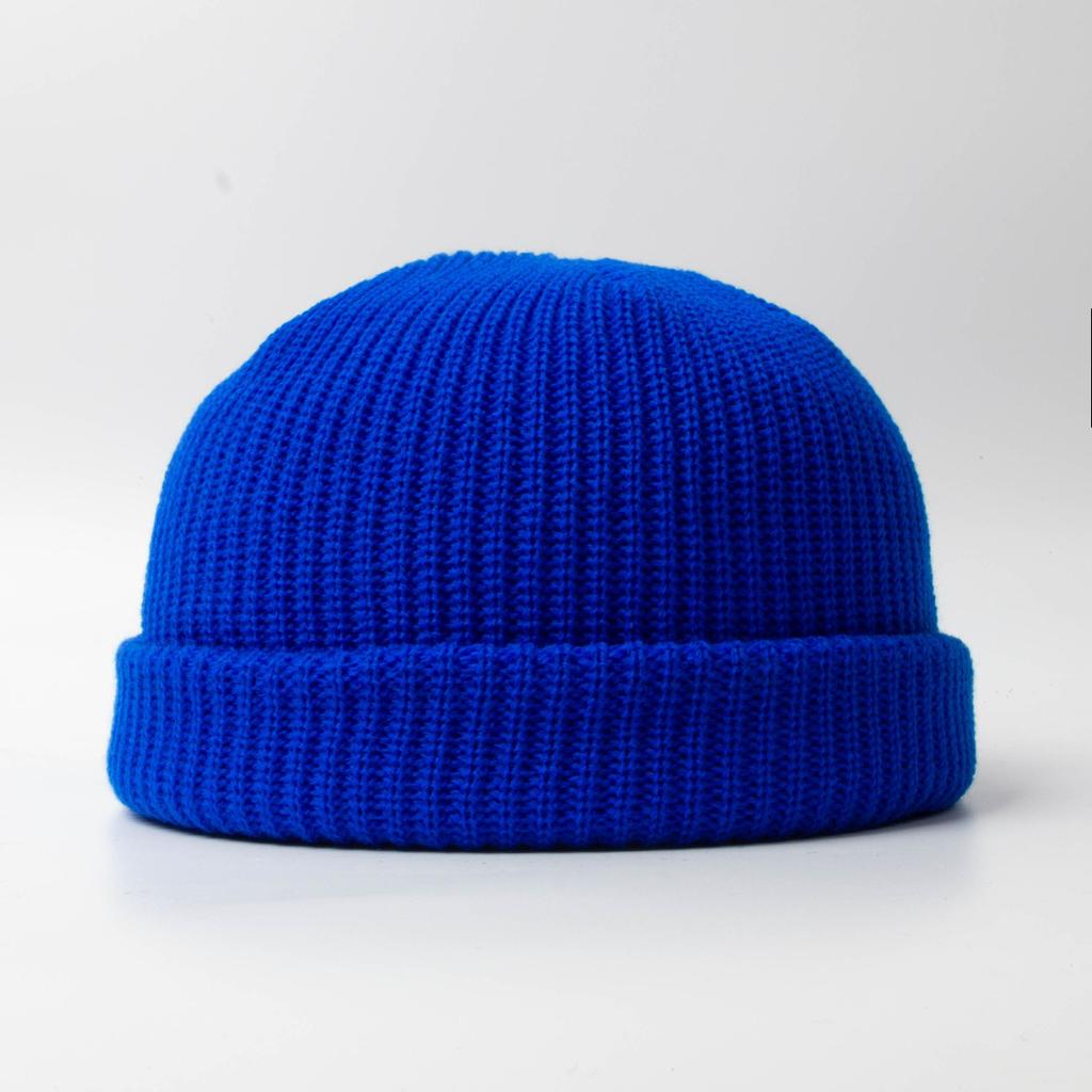 Fisherman Beanie Hats for Men Women Knit Trawler Skull Cap Watch Bonnets Spring Fall Short Stylish Plain Rolled Cuff Skullcaps
