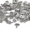20-50Pcs Charms Crown Multi Size Antique Silver Color Plated Pendants Making DIY Handmade Jewelry Making