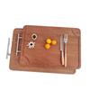 Wenge Wood Cutting Board with Stainless Steel Handle
