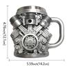 V8 Cup V6 Creative Resin Mug: High-End Mechanical Engine Ornament