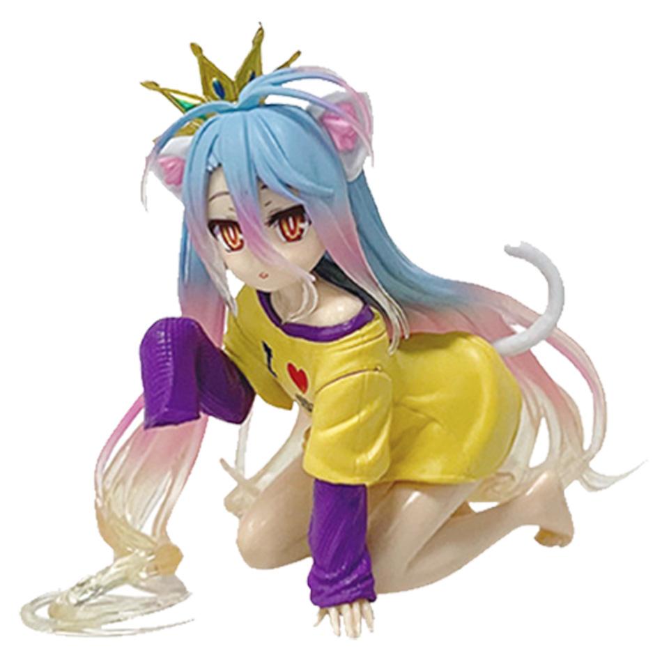 

Anime No Game No Life White 10CM Shiro PVC Model Action Figures Model Collection Ornament Toy Holiday Gif In stock
