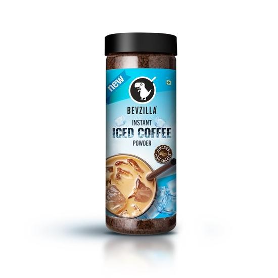 Bevzilla 200 Gram Instant Iced Coffee Powder | Make 100 Cups|Arabica Strong Coffee|Cold Coffee | Unbreakable Jar
