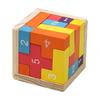 3D Cube Puzzle Luban Interlocking Creative Educational Wooden Toy Brain Iq Mind Early Learning Game Gift For Children Letter 54T