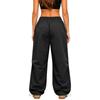 Women's High Waisted Casual Straight Leg Paneled Pants with Loose Fit for Everyday Wear