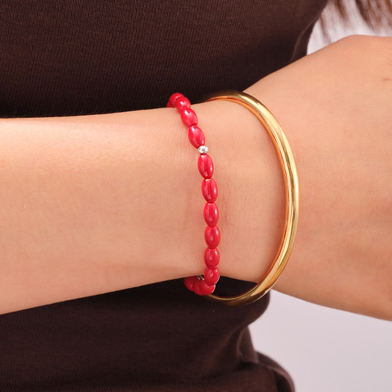 cotoit Red Berries beads Bracelet