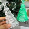 Colorful Christmas Tree Night Light Luminous Christmas Desktop Ornament Desktop LED Lamps  Kids