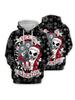 Herbst 3D Digitaldruck Weihnachtsschädel Hoodie