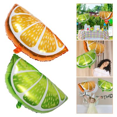 4 Pcs Decorate Lemon Orange Balloon Child Pineapple Fruit Party Aluminum Film Balloons