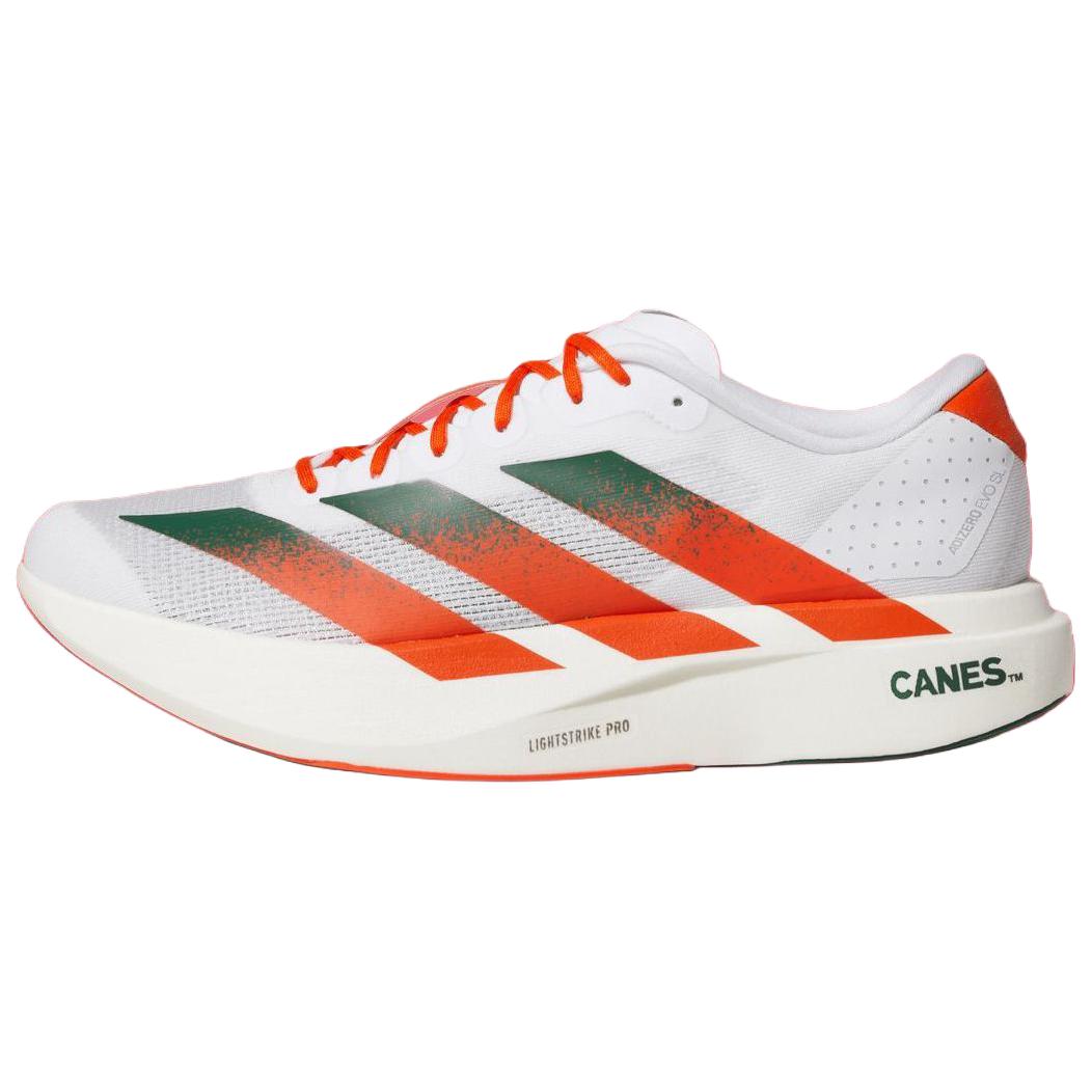 

NCAA x adidas Adizero Evo SL Miami Мужские Кроссовки Белый Обувь-Белый Темно-Зеленый JQ2148 41⅓