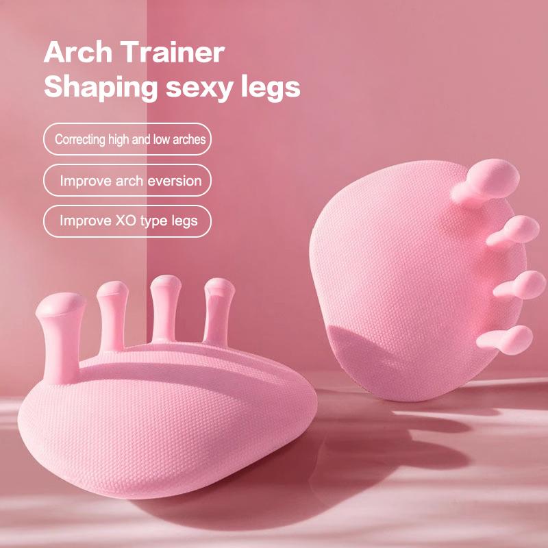 2Pcs Arch Foot Trainer Fitness Leg Toes Plantar Function Exerciser Thumb Valgus Corrector Toe Splints Buttocks Arch Trainer