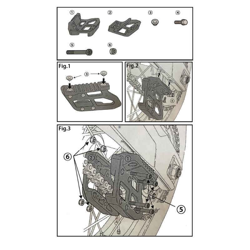 Chain Sprocket Guard Motorcycle Chain Guide Pulley Chains Stabiliser Chain Rings Protection Plate Protective for Tenere
