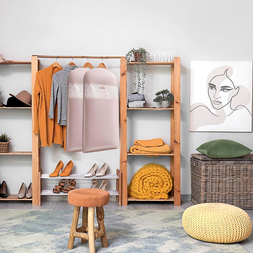 Space Saving Hanging Garment Bag with Self Compression Zipper Dust Cover Clothes Bag Garment Cover for Hanging Clothes