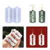 Diy Crystal Irregular Blade-shaped Mold Ear Pendant Drop Glue Mold Keychain Pendant Silicone Mold for Jewelry Making