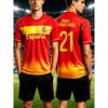 Heren T-shirts voor de Zomer Spaans Jersey T-shirt Spaanse Vlag Print Buiten Sport Ademend Rond Hals T-shirt Dames T-shirt