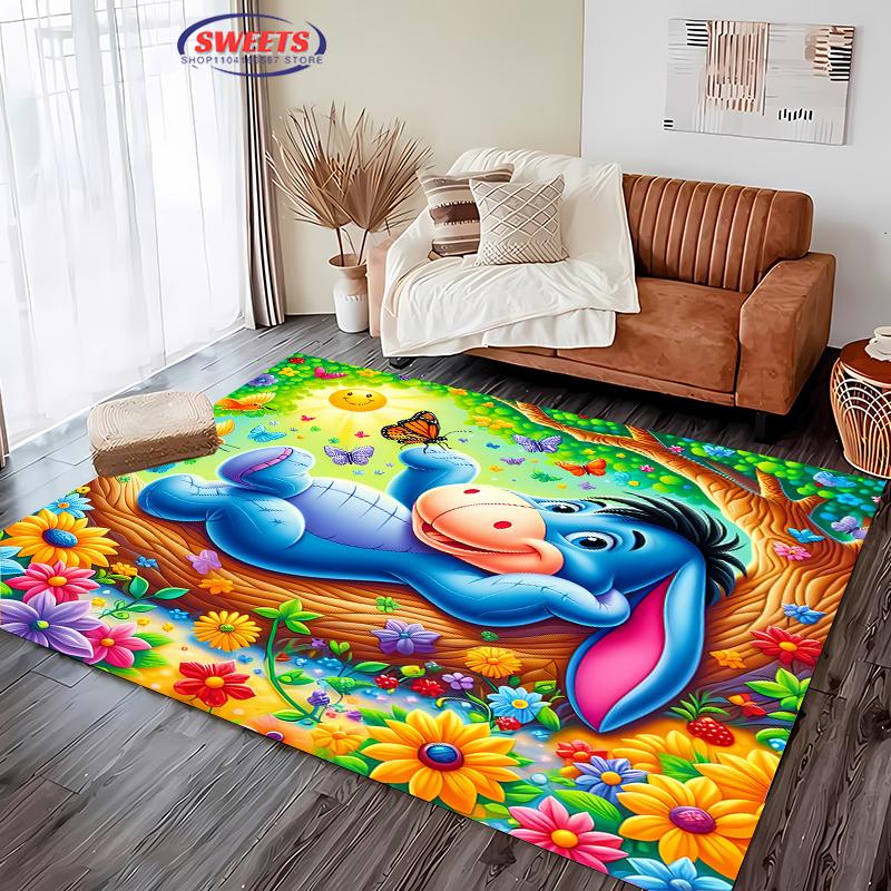 Neue Regale ! Beliebter Winnie Puuh I-Aah Teppich, Wohnzimmer Schlafzimmer Büro Kinderzimmer der Wahl, Rutschfeste Waschbare Matte