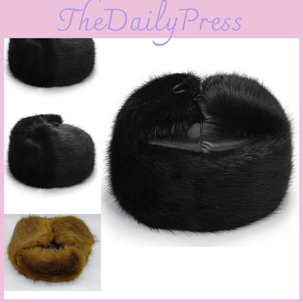 Mink Hat Winter Middle Aged Elderly Warm Thick Velvet Protection Ear