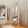 Acrylic Coffee Table Clear Multipurpose Furniture Sturdy Side Table Transparent Desk Polygonal Shape Bedroom Nightstand