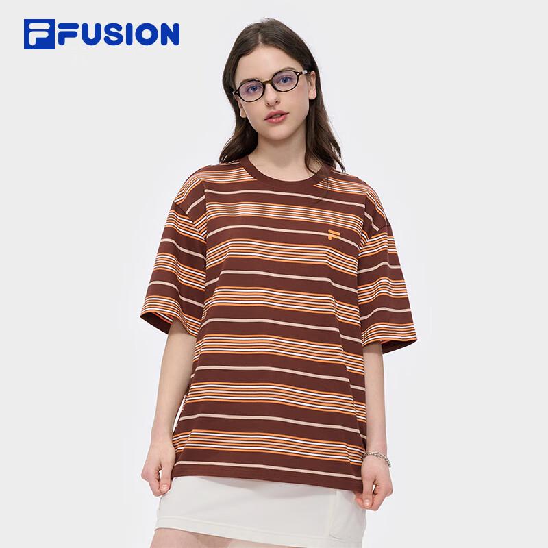 FILAFUSION Полосатая вязаная футболка с коротким рукавом для пары S