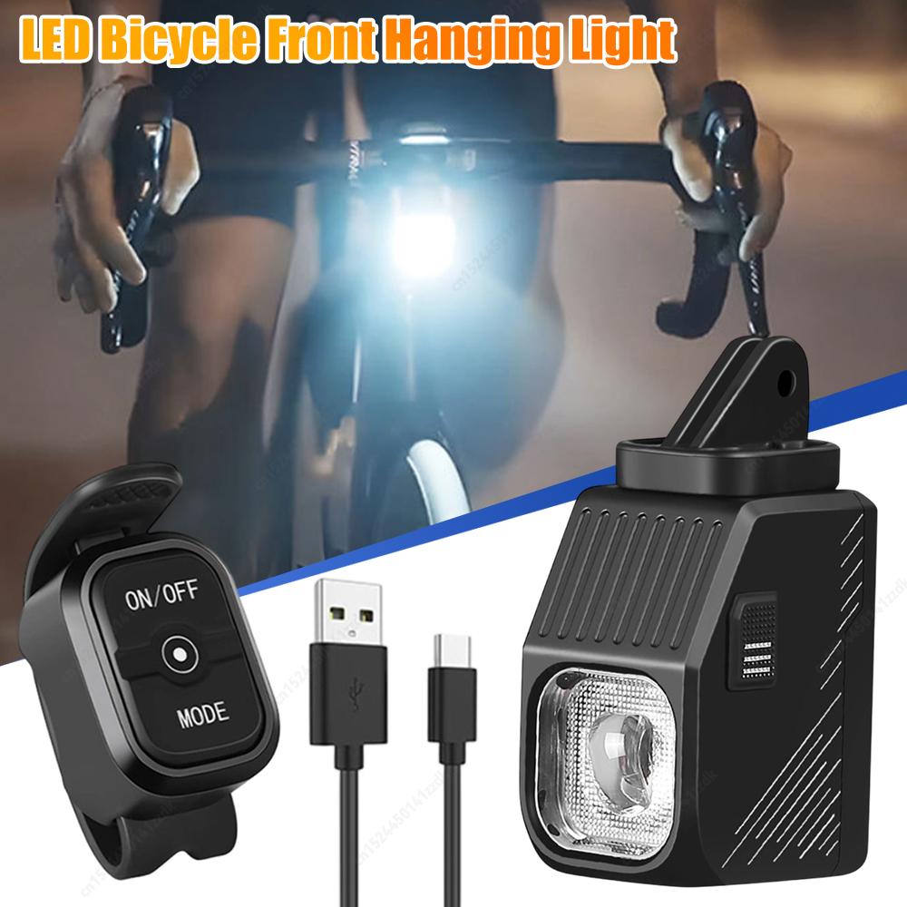 1000 Lumens LED Bicycle Headlight Suspension Mount Wireless Control High Brightness Night Riding Safety Lights Portable Headlamp