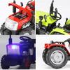 1/32 Simulation Tractor Toys Car Model Alloy Metal Body Agricultural Vehicle Pull Back Sound Light Function Toy Car For Boy Gift