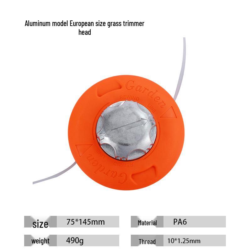 

Універсальна автоматична тримерна головка для газонокосарки для прополювання зі сталевим дротом та нейлоновою волосінню