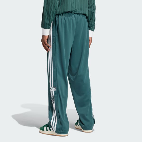 Adidas Originals Adibreak Pants Retro Patchwork Side Stripe Elastic Waist Straight Leg Knit Sports Pants Men Pants Green IY9928