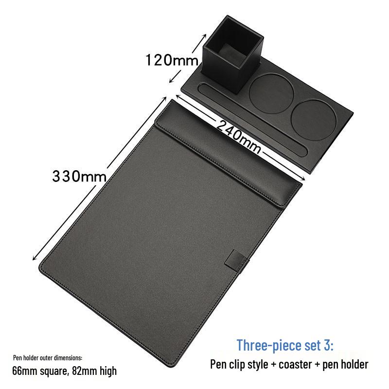 A4 Leather Conference Writing Pad with Magnetic Closure