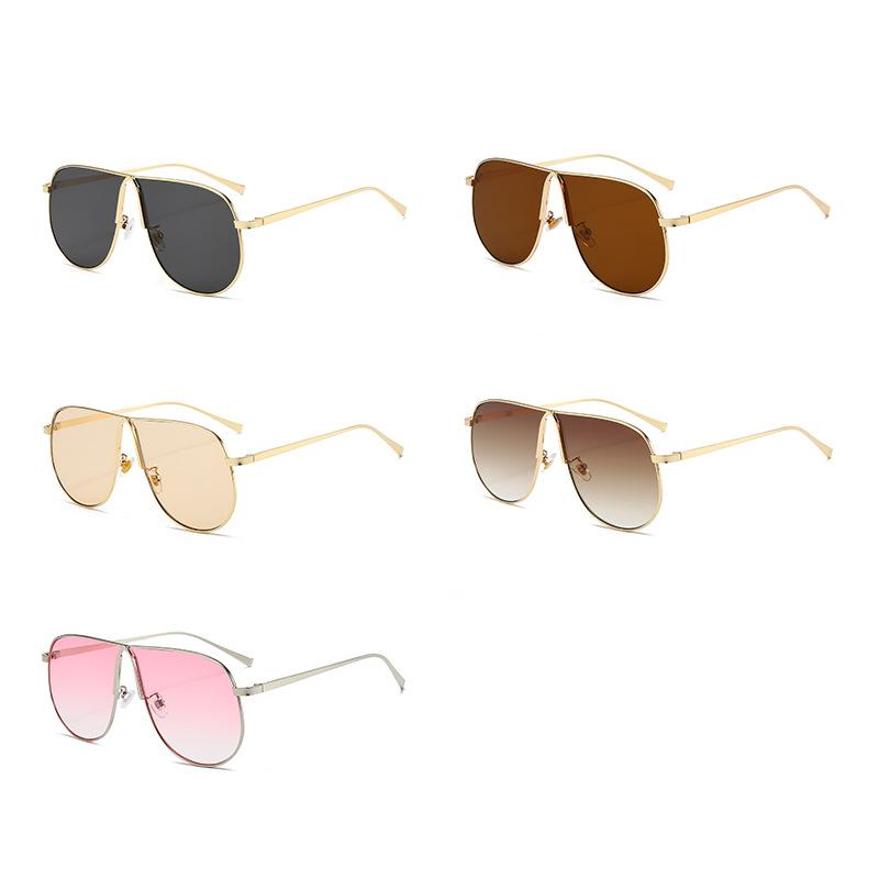 Sunglasses European and American large frame pilot toad glasses men's sunglasses men's and women's high-end sunglasses