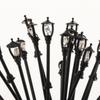 20pcs 1/100th Garden Lamp Model Railroad Train Posts Led Street Light Lamps for Building