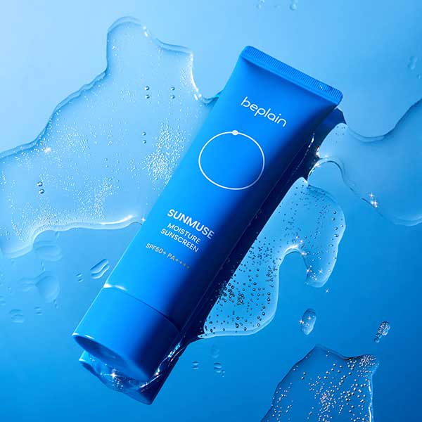 BEPLAIN Sunmuse Moisture Sunscreen SPF50+ PA++++ Hydrating UV Protection Sun Cream Set 50ml X2