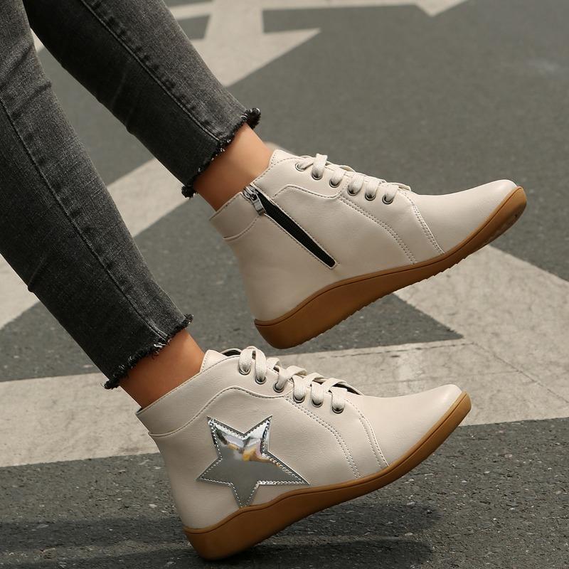 Fashion Brand Women Snow Ankle Boots Casual Flats Shoes Sneakers Fashion 2024 Autumn Winter New Sport Shoes Comfort Walking