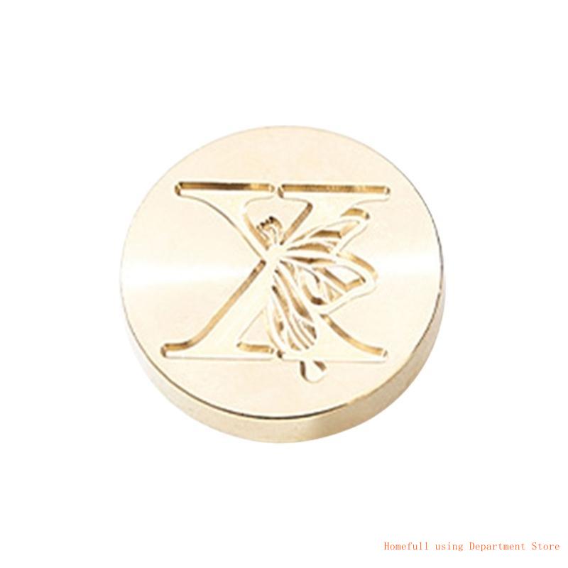 Butterfly Letter Pattern Wax Stamp Head, Sealing Wax Stamp Head Replacement
