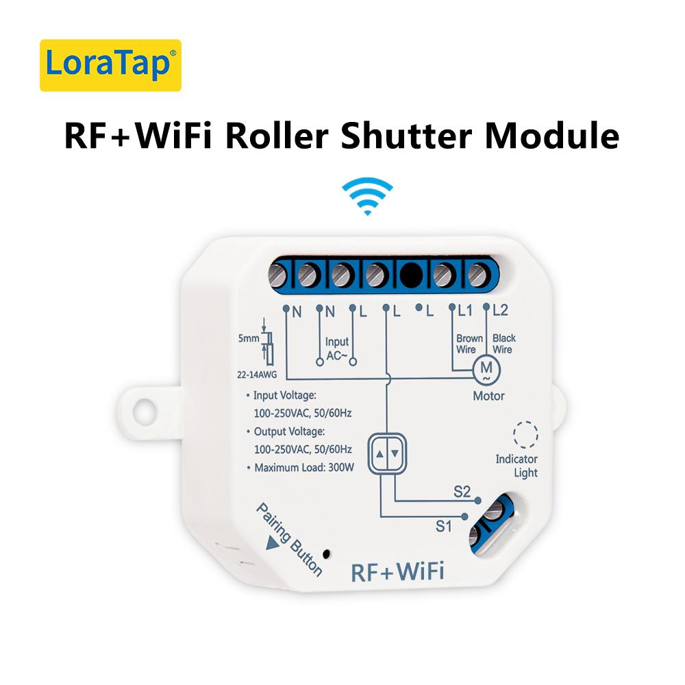 Tuya Smart Curtain Blinds Roller Shutter Motor s WiFi Relay Module Remote Control EU Wireless Switch 4 Channels Up to 30m RF WIFI Module