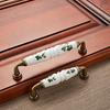 Vintage Ceramic Cabinet Handle Rural Drawer Handles Drawer Cabinet Pulls Zinc Alloy Kitchen Pull Knobs