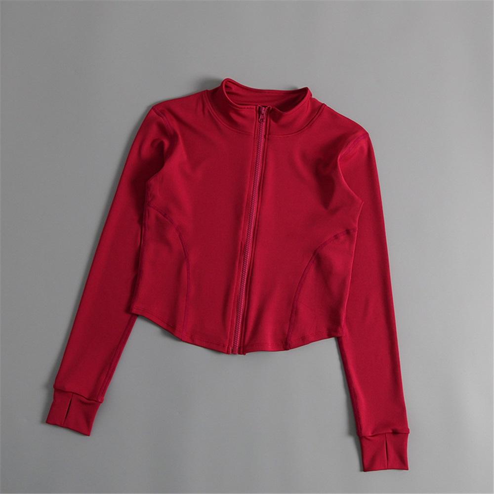 Yoga Jacket, Women's Quick Drying Running Nude Sports Top, Sun Protection Cycling Suit, Tight Fitting Autumn And Winter Fitness Tennis Suit