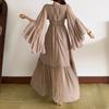 Light luxury 2026 summer new simple high-end fashion casual solid color irregular V-neck sexy dress women