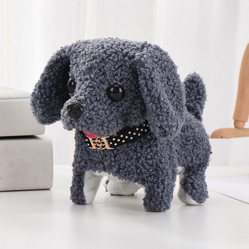 Interactive Walking Barking Plush Puppy Toy for Early Education