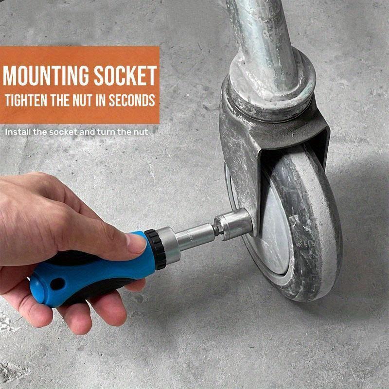 44pcs Multifunctional Ratchet Screwdriver Head Sleeve Set of One-line Cross-plum Domestic Portable Maintenance Tools