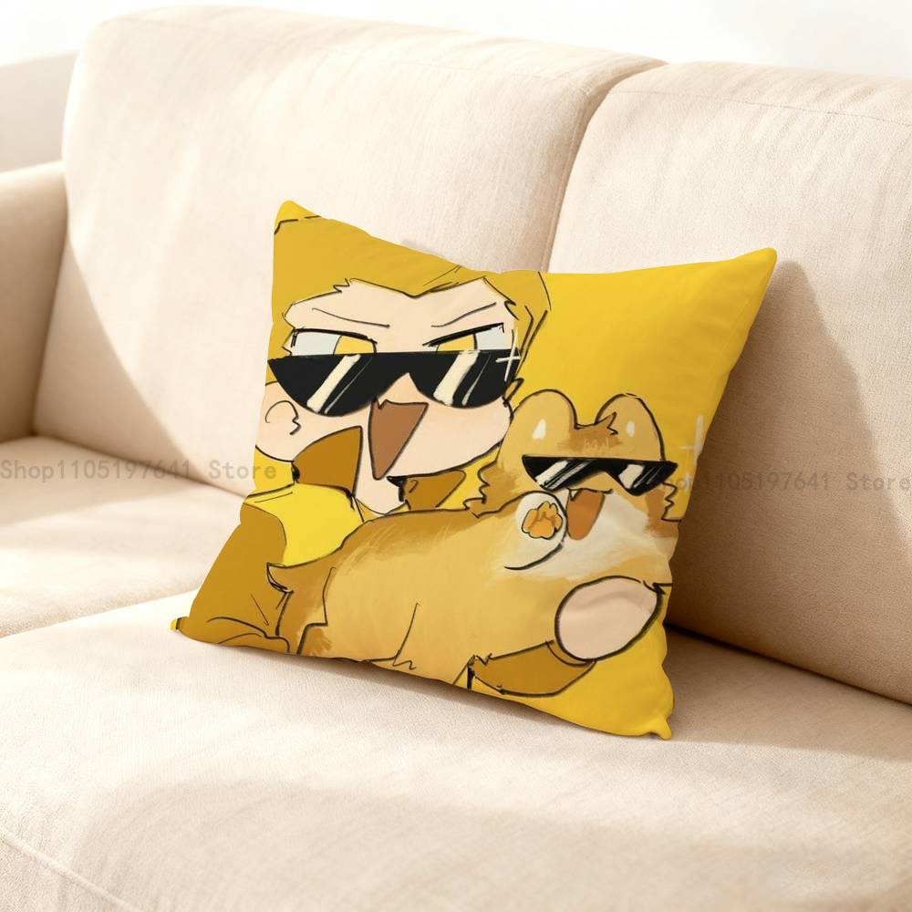 16 Personality Types Pins Mbti Psychology Pillow Case For Sofa Decor Car Room Printing Cushion Cover Decorations And Protector Peach skin 18*18(CM)-1Pcs