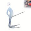 1pc Stainless Steel Hot Dog Roaster , Food Grade 403 Rust-Proof, Dual-Use BBQ Fork, Marshmallow Roaster with Ergonomic Handle, Oven-Safe for Campfire