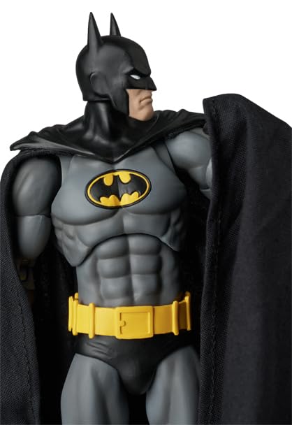 Medicom Toy MAFEX No.270 Knight Crusader Batman Black Ver. Approximately 160mm tall, non-scale, pre-painted action figure.