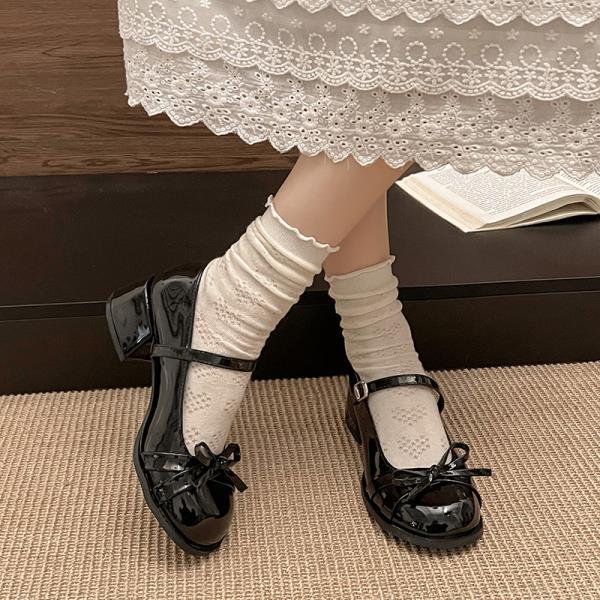 Fashion All-Match Shoes Woman Flats Oxfords Round Toe Dress Comfortable New Leather Summer Spring Mary Janes Shoes Woman Comfortable And