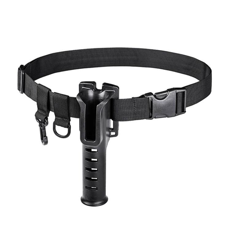 

Fishing Rod Holder Waist Belt Fishing Rod Inserter Fishing Pole Bracket Black 1Pc
