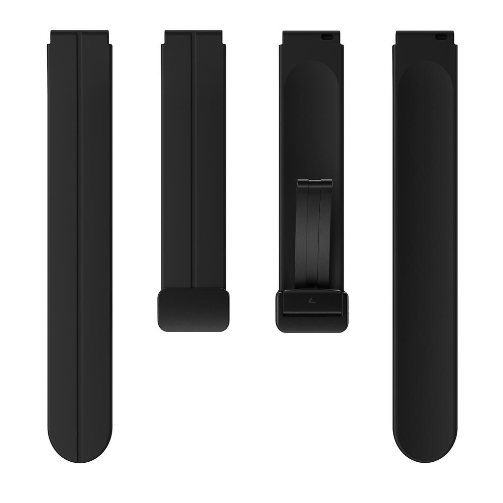 For Keep B4/Huawei Watch Fit Mini 16mm Silicone Band Replacement Watch Strap,Black Folding Buckle