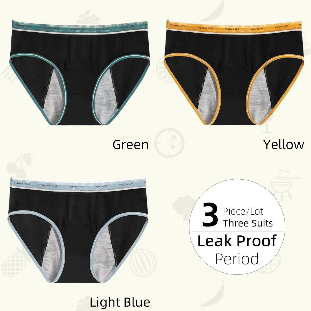 

1/3 шт. Женские трусики со средней талией, 3-слойные герметичные гигиенические трусы, женское физиологическое нижнее белье, удобные трусы для менструации XL
