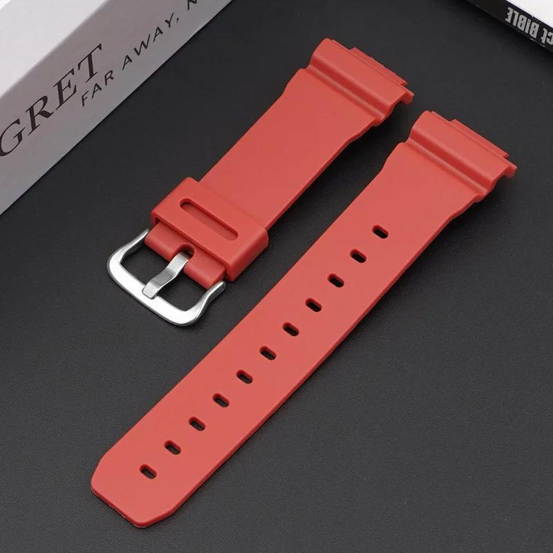 16mm Silicone Rubber Watch Band for Casio DW-5600 GW-M5610 G-5600 GW-B5600 DW-6900 GA-2100 9052 Series Sports Replacement Strap