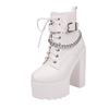 2025 High Waterproof Table Zipper Women's Short Boots 14CM Super Women's Shoes Stage Thick Heel Boots ZYW-831-30